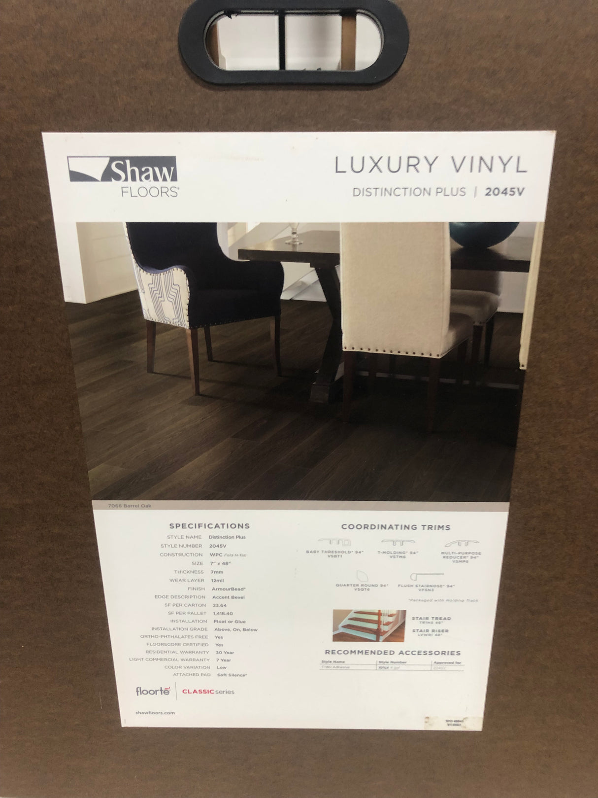 Barrel Oak - Shaw Vinyl Flooring - Distinction Plus 2045v