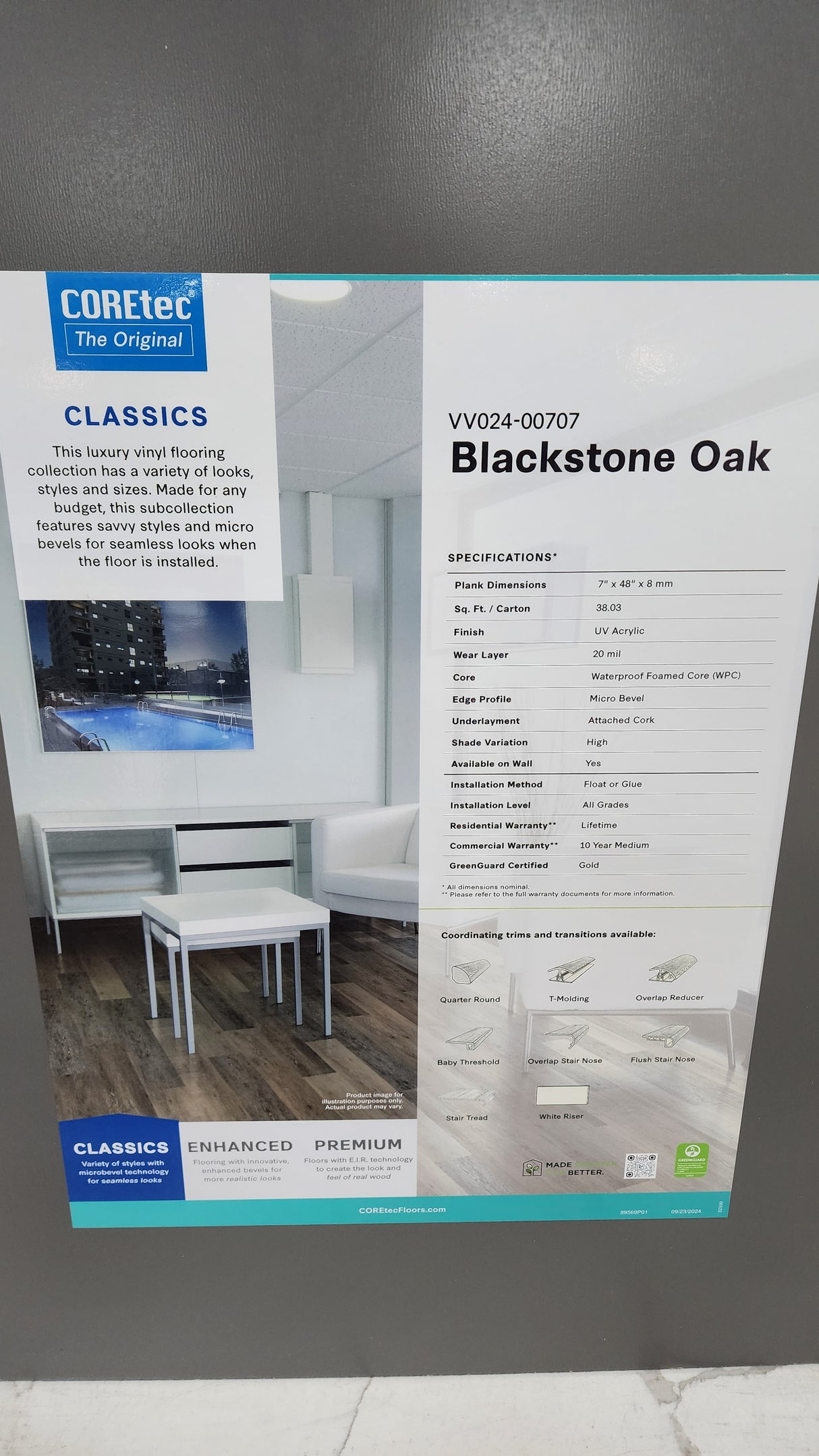 Blackstone Oak - Coretec vv024 Originals Classics