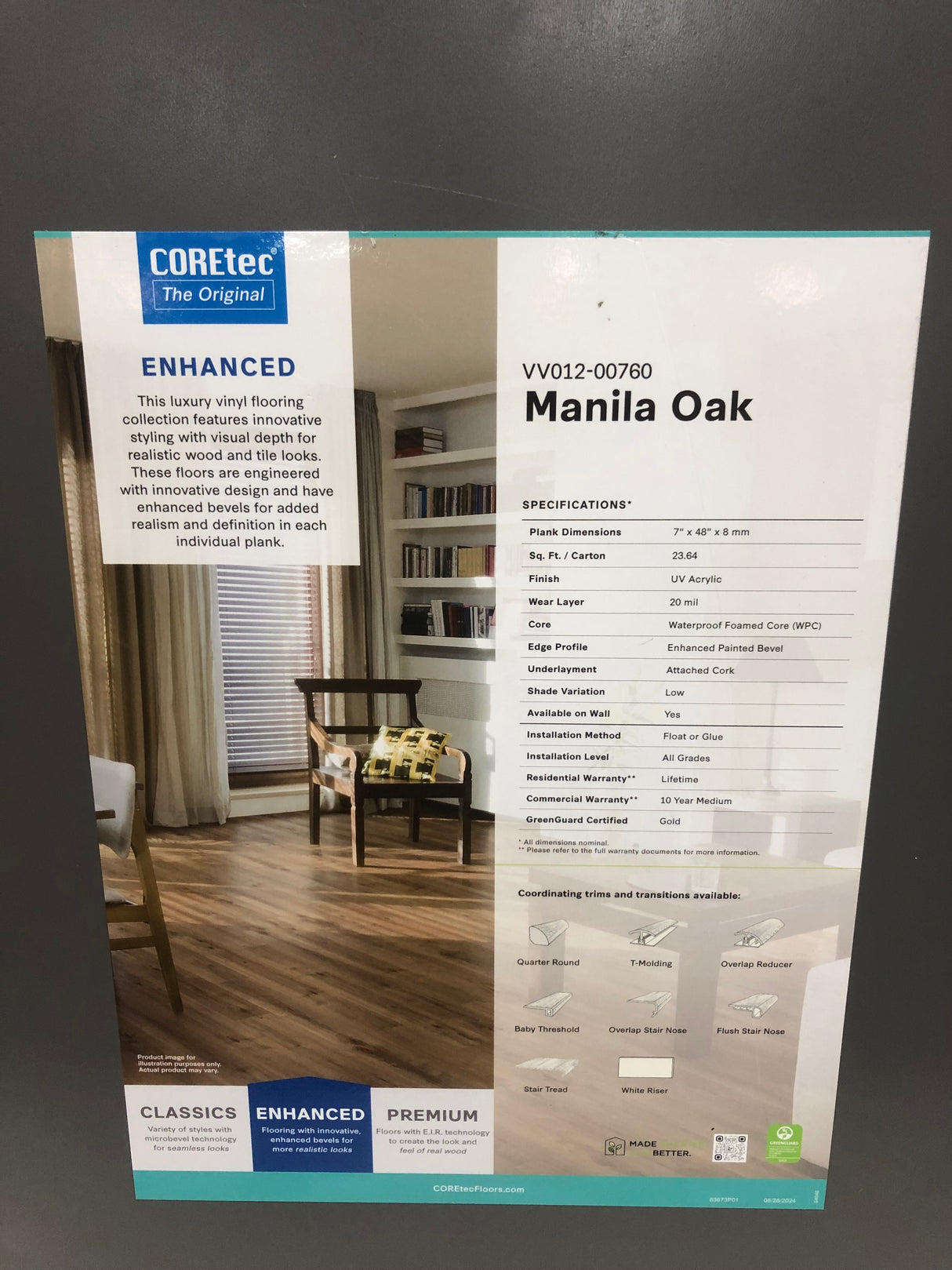 Manila Oak - Coretec vv012 Originals Enhanced
