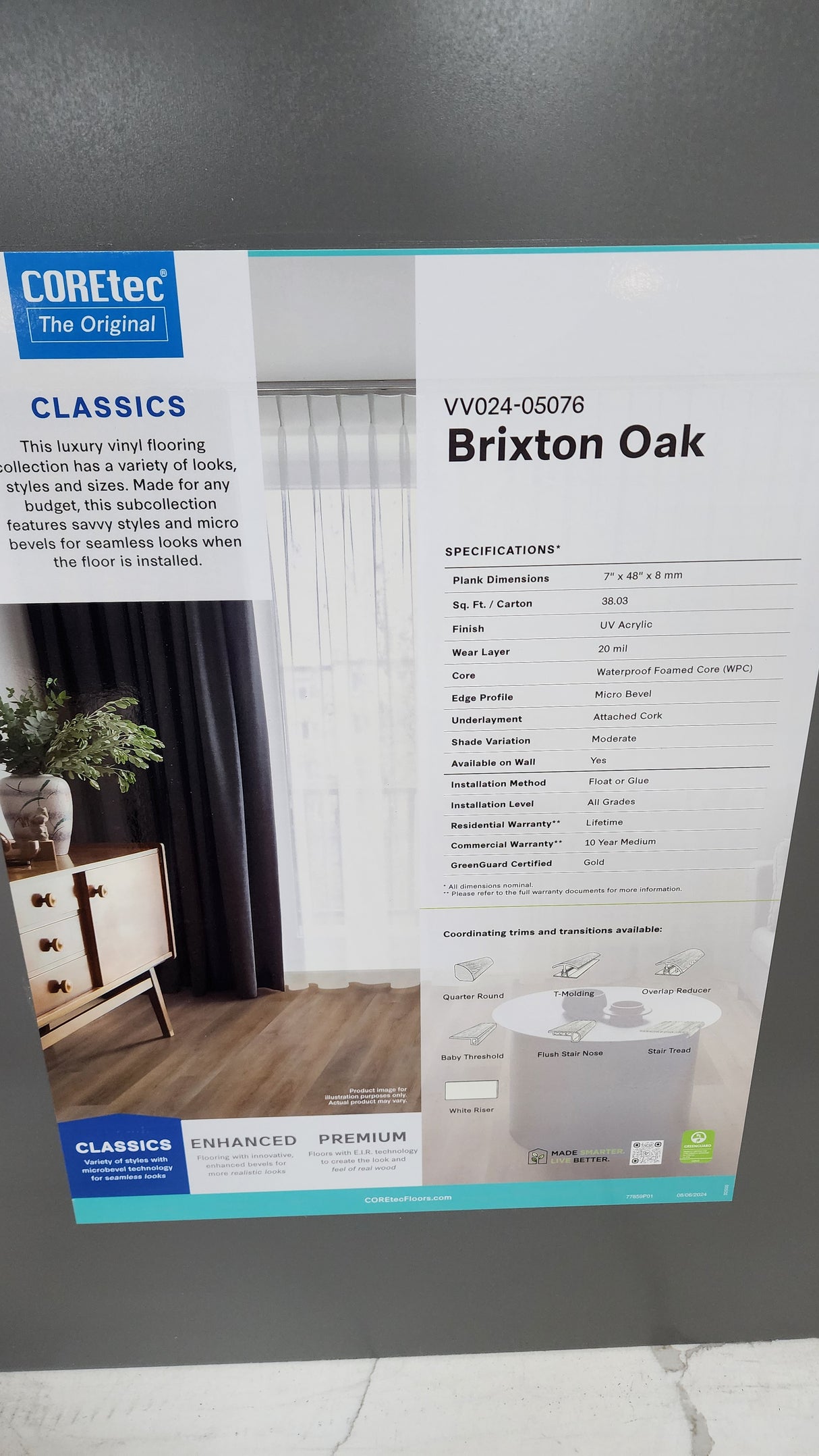 Brixton Oak - Coretec vv024 Originals Classics