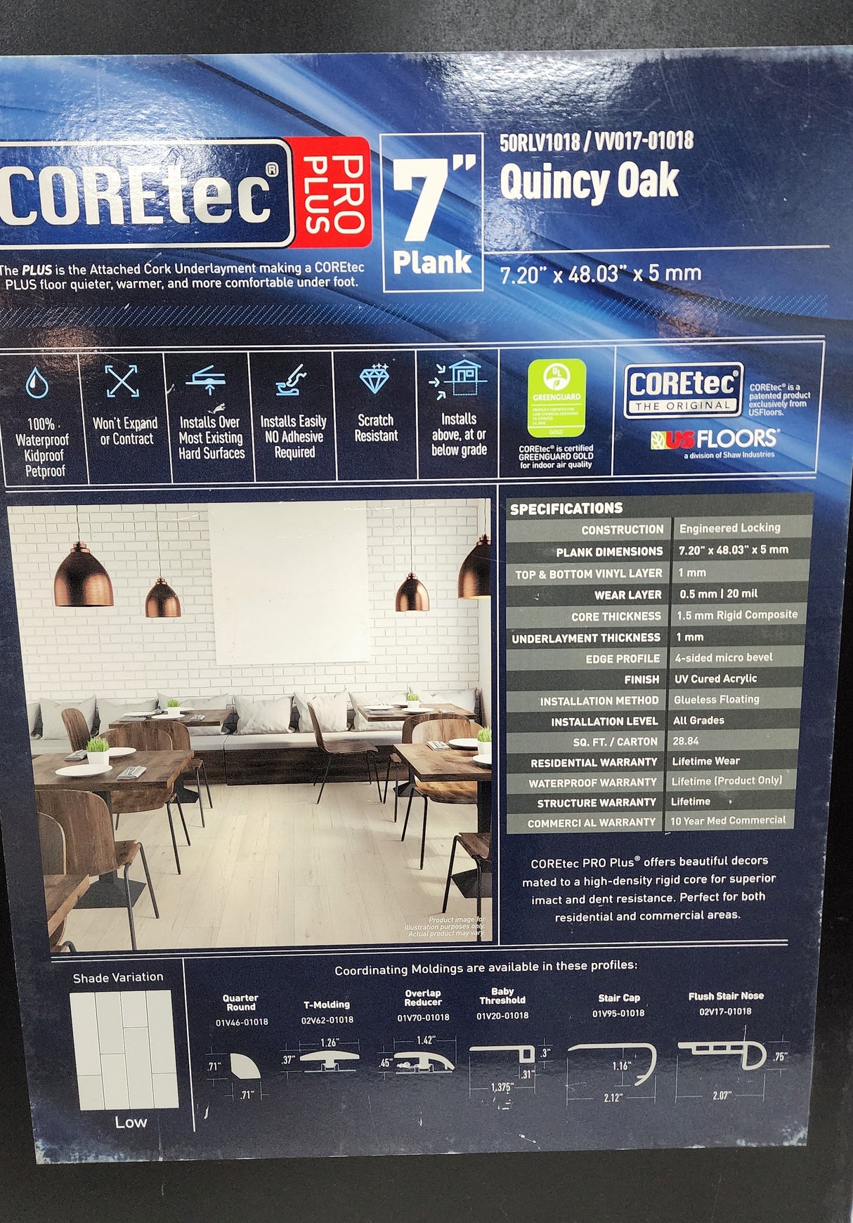 Quincy Oak - Coretec vv017 Pro Plus Classics