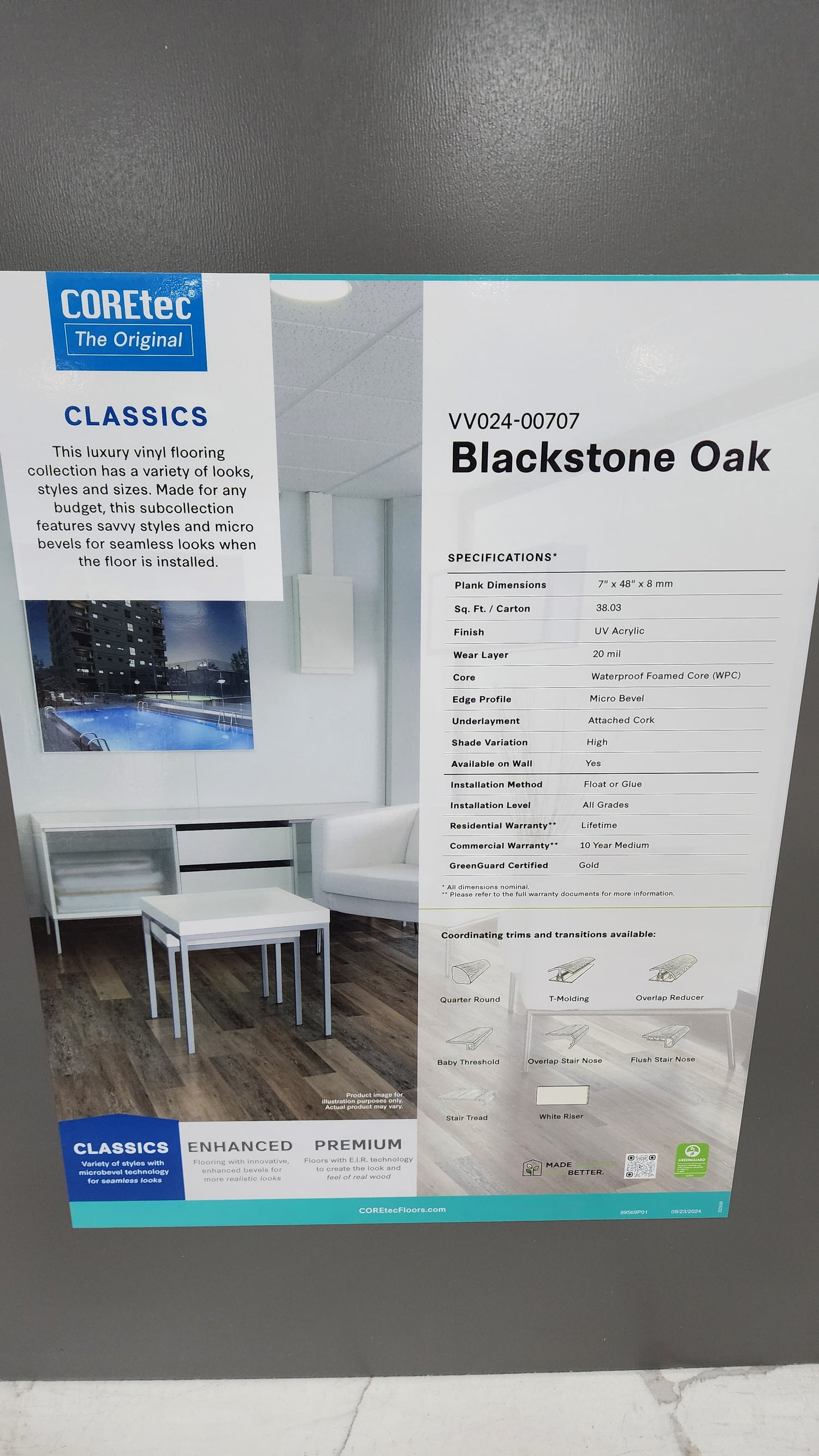 Blackstone Oak - Coretec vv024 Originals Classics