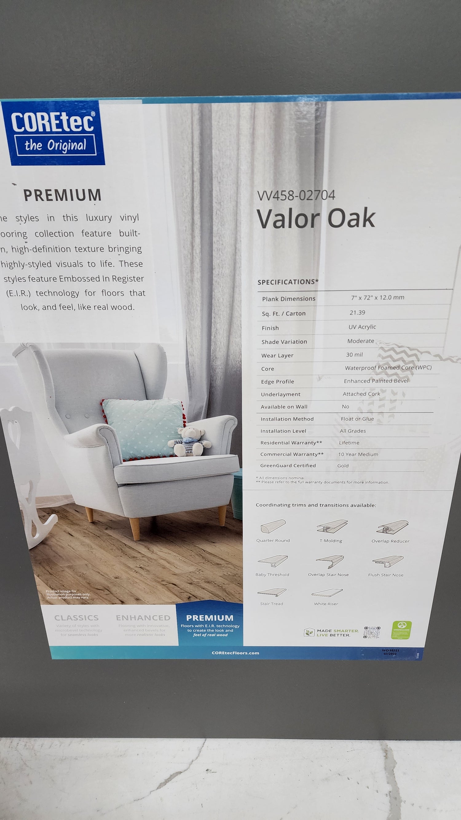 Valor Oak - Coretec vv458 Originals Premium