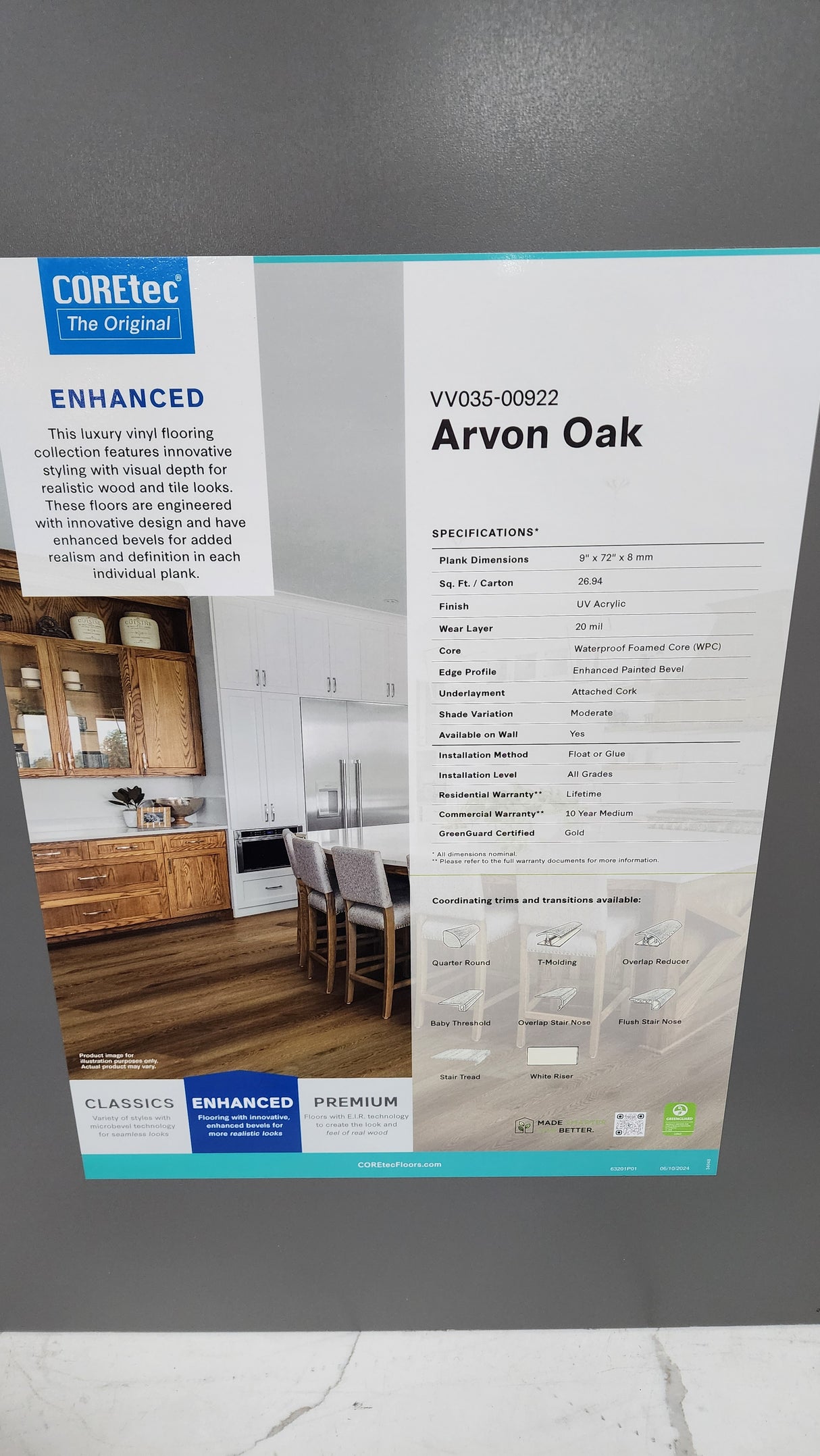 Arvon Oak - Coretec vv035 Original Enhanced XL