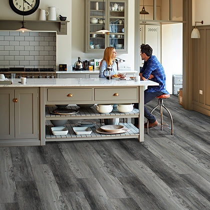Grey on sale vinyl flooring